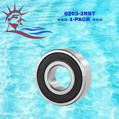 6203-2RST WJB Radial Ball Bearing W/2 Trash Guard Seals (R36A5-R51A9) • $20.64