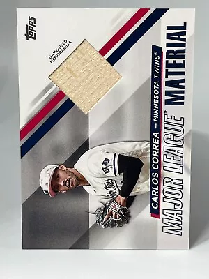 2024 Topps Series 1 CARLOS CORREA Minnesota Twins Relic Bat Card • $4.49