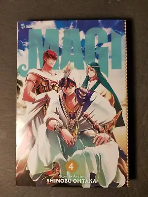 NEW 1st Edition Magi: The Labyrinth Of Magic Vol 4  Shinobu Ohtaka English Manga • $40