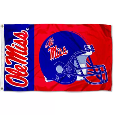 Ole Miss Helmet Rebels University Of Mississippi 3' X 5' Flag • $32.95