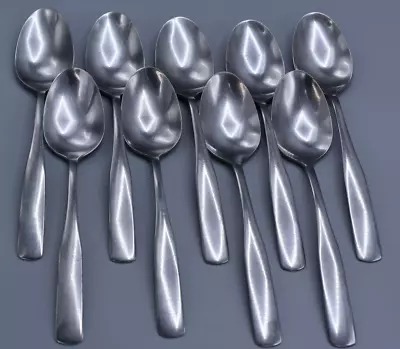 9 Cambridge MADISON Place Oval Soup Spoons 7-3/8  Stainless Flatware China • $15.95