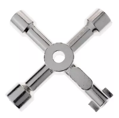 £4.26 • Buy New Strong Metal 4 Way Meter Box Keys Triangle Square For Electric Gas Meter Box