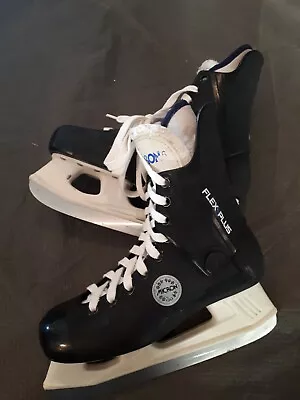 Vintage Used Micron Flex Plus Hockey Skates Size 6 Mens Rare  • $36.94