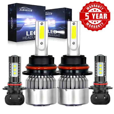 For Jeep Liberty 2002-2007 Utility 4-Door LED Headlights + Fog Light Bulbs Combo • $32.99