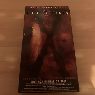 Vintage 1996 The X Files VHS 2 Episode Promo Screener For Stores Rare • $9.99