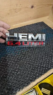 Genuine OEM Hemi 6.4 Liter Badge Fender Emblem # 68154708AA • $24.95