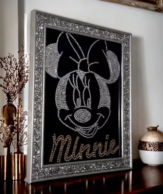 Minnie Mouse Bling Design Framed Picture Handmade • £14.99