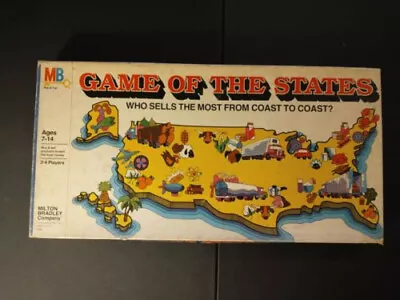 Vintage 1979 Milton Bradley GAME OF THE STATES 4920 Board Game • $14.99