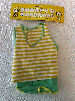 Vintage 18” Snoopy Plush Beach  T Shirt & Shorts:  New Unused  Unopened - Mint • $16.95