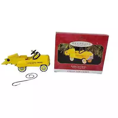1997 Hallmark Murray Yellow Dump Truck #4 Kiddie Car Classics Ornament Die Cast • $12