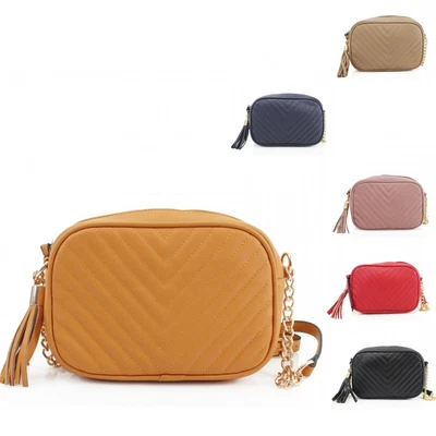£18.99 • Buy Small V - Quilted Messenger Cross Body Shoulder Bag Woman Girl Faux Leather UK