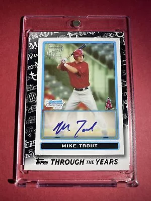 Mike Trout Through The Years Rookie ❌ First Bowman Chrome 1st AUTO RP /299 📈 RC • $499.99