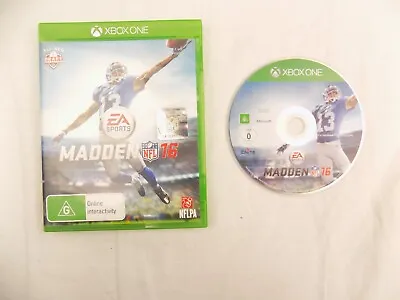 Mint Disc Xbox One Madden NFL 16 2016 Free Postage • $6.32