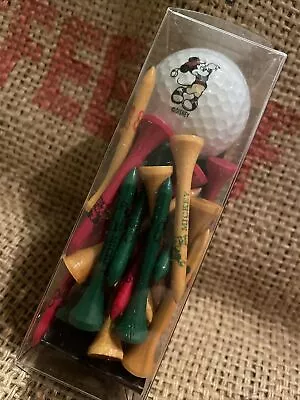 Vintage Disney Mickey Mouse Wood Golf Tees And Ball Club De Golf Sports Club • $14.95