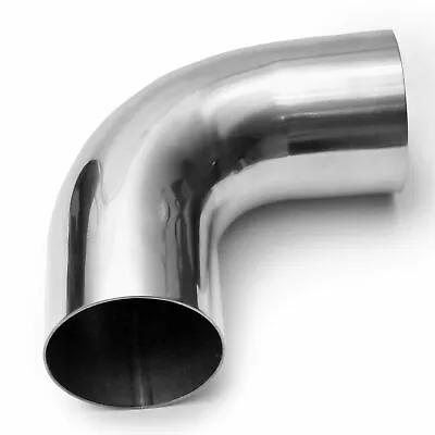 3  1D Tight Radius- Elbow Exhaust Pipe- Stainless Steel - Mandrel Bend 90° • $32.99