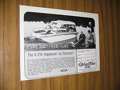 1968 Print Ad Glastron V-214 Vagabond Boats AustinTexas • $10.83