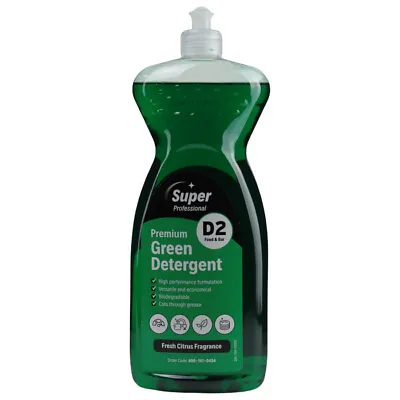 Washing Up Liquid 1 Litre Premium Green Detergent • £7.49