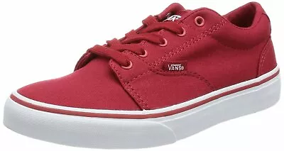 Vans Vulcanised Skate Sneaker Plimsoll Red Kress Sizes: UK 3 - 6 • £45