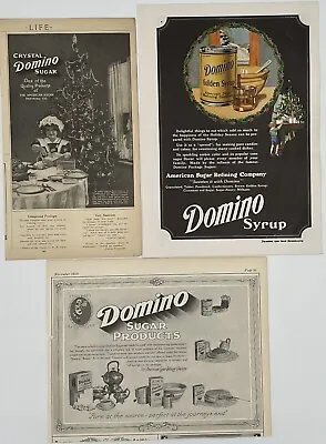 Vintage Domino Sugar Golden Syrup Products Advertising Tin Box (3) Print Ads • $9