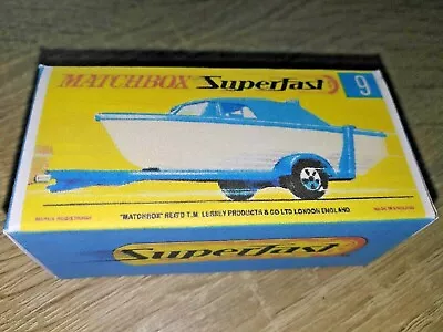 Matchbox -  No9 Boat & Trailer - Replica Box • £1.95