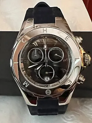 MICHELE Jellybean Stainless Navy Watch MWW12F000100; $445  100% Authentic • $140