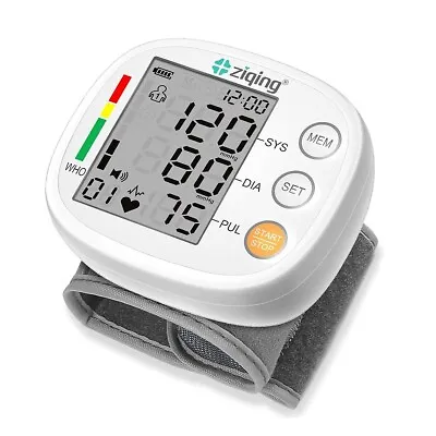 Digital Wrist Blood Pressure Monitor Voice BP Monitor Cuff Heart Rate Machine • $16.79