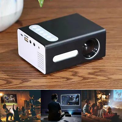 £54.99 • Buy Mini LED Projector 4K 3D HD Video Home Theater Cinema Multimedia 1080P Support