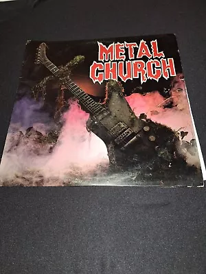 METAL CHURCH The Dark LP VG+ Vinyl Plays Well Orig 1986 Elektra 60493-1 • $49.99