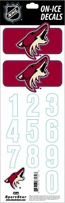 Arizona Coyotes Nhl Licensed Officon-ice Maroon Helmet Decal Set • $8.77