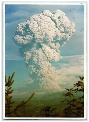 1980 Mt. St. Helens 3rd Eruption Day Scene Skamania County WA Airmail Postcard • $29.95