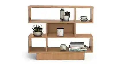 Habitat Cubes Short Shallow Shelving Unit - Oak Effect • £39.99