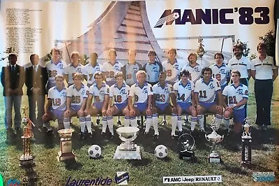 Vintage NASL Montreal Manic 1983 Team Poster • $100