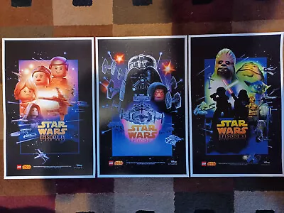 Star Wars Trilogy Lego (11  X 17 ) Movie Collector's Poster Prints ( Set Of 3 ) • $32.99