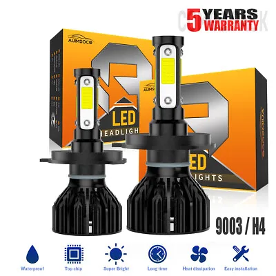 9003 H4 LED Headlight 2*Bulbs Conversion Kit 6500K Hi/Lo Beam Super Bright White • $29.99