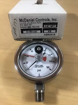 McDaniel Controls 0-160 PSI Pressure Gauge 1/4  NPT KE (5118) • $38.89