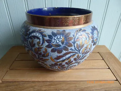 £45 • Buy Royal Doulton Lambeth Ware Jardiniere, Rim Chip And Hairline, Displays Lovely.