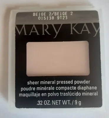Mary Kay Pressed Powder Sheer Mineral #ivory2 #beige2 #ship Fast! • $23.83