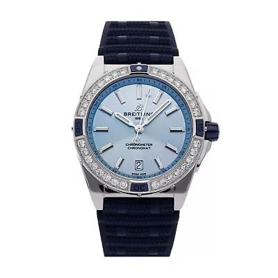 Breitling Super Chronomat Steel Diamonds Automatic 38mm Mens Watch A17356531C1S1 • $7250