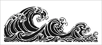 Crafter's Workshop Slimline Stencil 4 X9 -Ocean Waves • £16.91