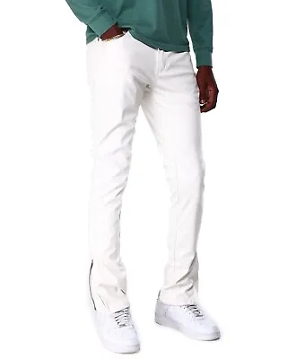 White Mens Leather Pants Waist 40 • $140