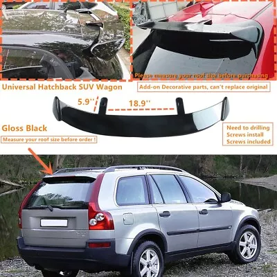 For 2003-2006 Volvo XC90 Gloss Black GT-Style Rear Roof Spoiler Wing Universal • $83.99
