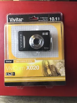 Vivitar ViviCam X020 10.1 MP Digital Camera  Black Self Timer Preview Screen New • $20