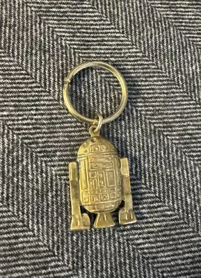 Vintage Star Wars Return Of The Jedi R2-D2 Keychain 1983 Robot Rare Vtg Brass • $18.86