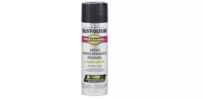 Rust-Oleum Professional Enamel Black Spray Paint Wood Metal Finish 15 Oz Gloss • $14.19
