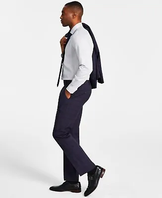 Michael Kors Men's Plum Plaid Suit Pants 30 X 30 • $21.71