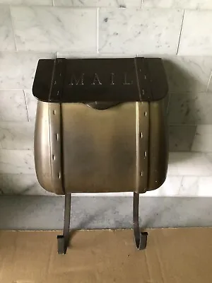 Vintage Brass Saddlebag Wall Mount Mailbox  • $185