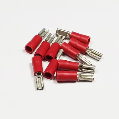 Insulated Red Female Spade Terminal Connector Terminals Crimp Electrical Cable • £0.99