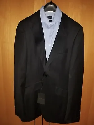 Holland Esquire Black Wool Jacket 40L Single Button Blazer NEW (Pockets Sown) • £30