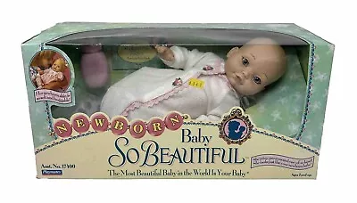 Playmates 1995 NIB Baby So Beautiful Newborn Vinyl Girl Baby Doll • $50