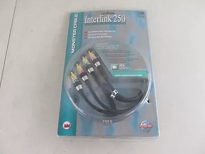Monster Cable Interlink 250 2m/6.6ft RCA Connection Audio Interconnect New • $24